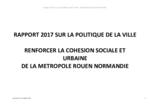 Rapport Politique de la ville Métropole Rouen Normandie 2017