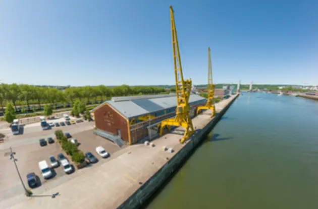 Vue aérienne du 106 à Rouen