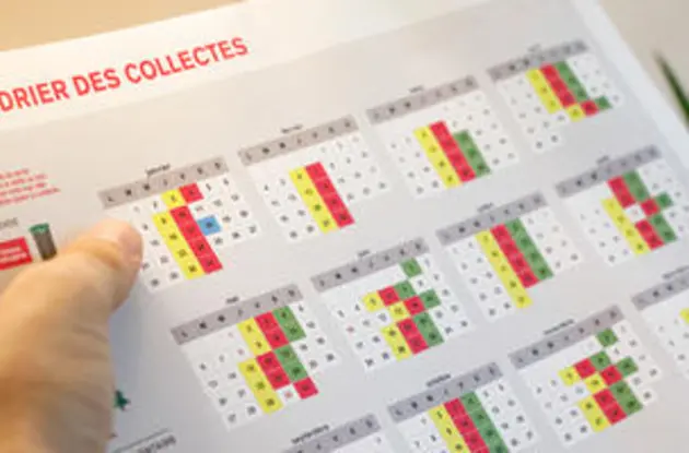 Calendrier annuel de collecte