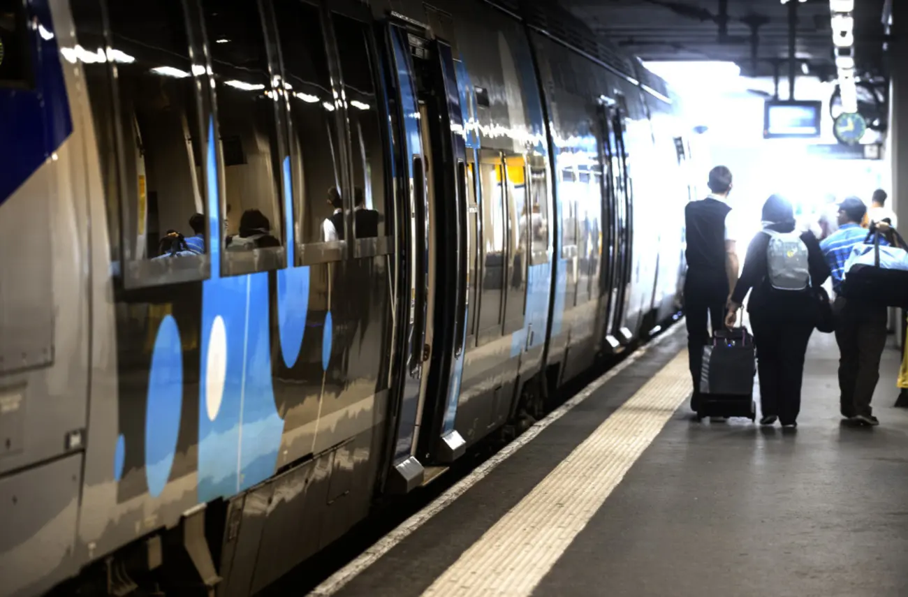 train en gare de Rouen