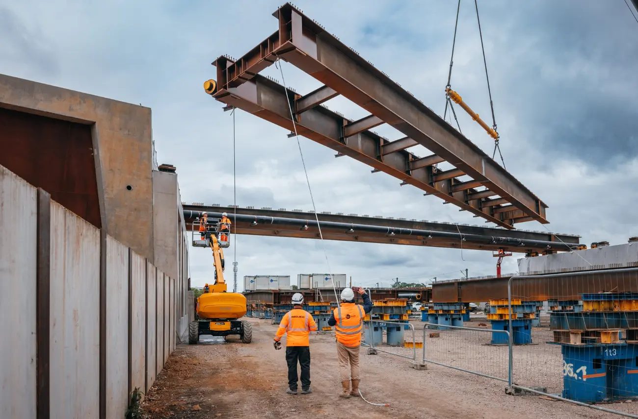 Un nouveau pont dans le quartier Flaubert à Rouen Un nouveau pont dans le quartier Flaubert à Rouen